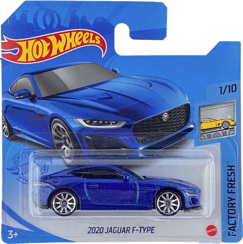 Hot Wheels Jaguar F Type Blue Factory Fresh Short Card GRX
