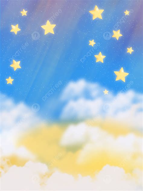 Fondo De Ilustración Cielo Azul Hermoso Y Nubes Blancas Cielo Hermoso