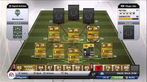 Fifa 13 Hybrid Squad Builder La Liga BPL Serie A YouTube