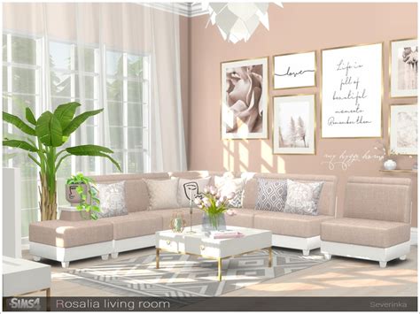 Severinka S Rosalia Livingroom Sims Cc Furniture Living Rooms