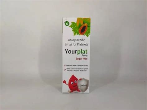 Ayurvedic Platelet Booster Syrup 200 ML At Rs 140 Bottle In Industrial