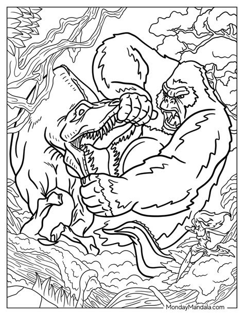 20 King Kong Coloring Pages Free Pdf Printables In 2024 King Kong Coloring Pages King Kong