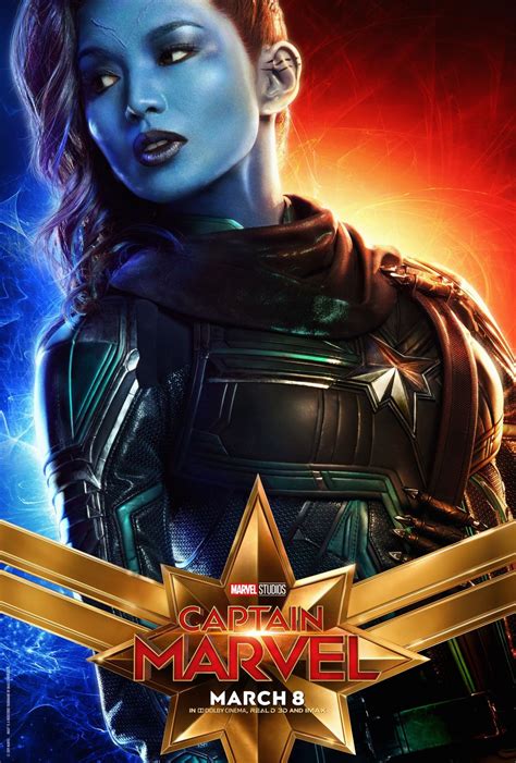 Gemma Chan And Brie Larson Captain Marvel Posters Stills And