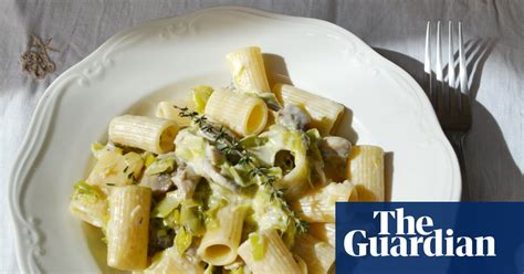 Rachel Roddys Recipe For Pasta With Leeks Mushrooms Thyme And Soft