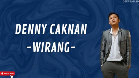 Wirang Denny Caknan Lirik Lagu Youtube