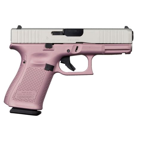 Glock 19 Usa Gen5 9mm 402 Barrel Pink Satin Aluminum Cerakoted