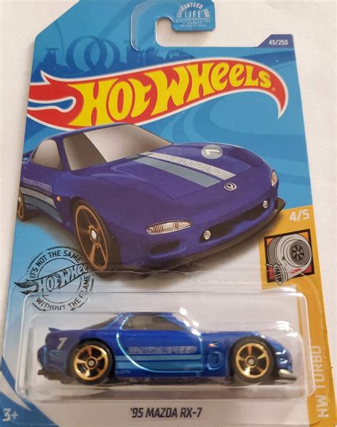 Amazon Hot Wheels Hw Turbo Mazda Rx Blue Toys