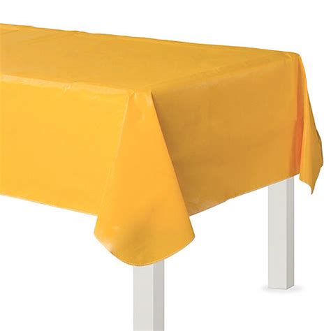 Yellow Sunshine Flannel Backed Table Cover 52 X 90 1ct Zurchers