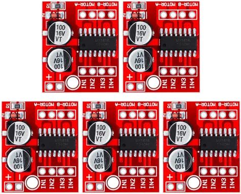 Dollatek Pcs Dual Driver L N Pwm Speed Dc Motor Driver Board Dual H