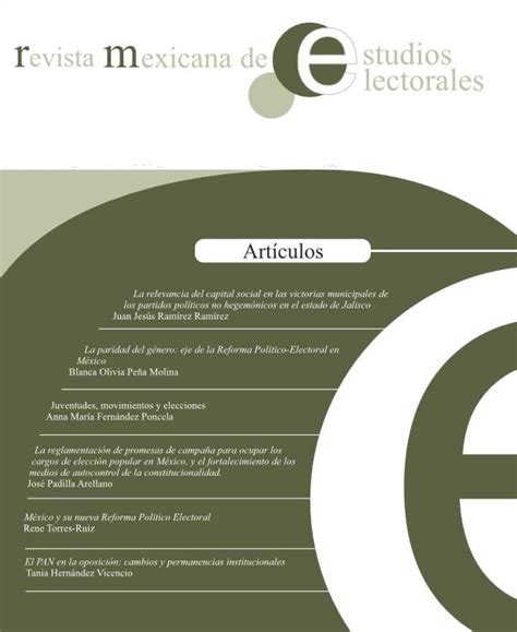 La Paridad De Género Eje De La Reforma Político Electoral En México