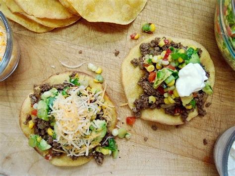 The Briny Lemon Ground Beef Tostadas With Avocado Corn Salsa