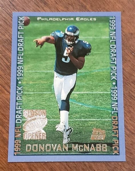 Topps Season Opener Donovan Mcnabb Rc For Sale Online Ebay