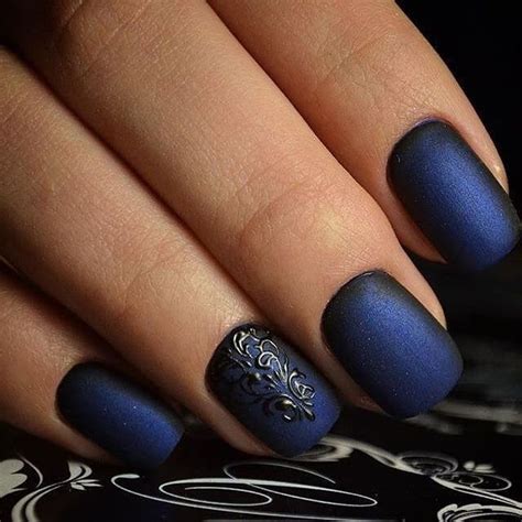 Cute Blue Matte Nail Designs For Nails C Matte N Gel