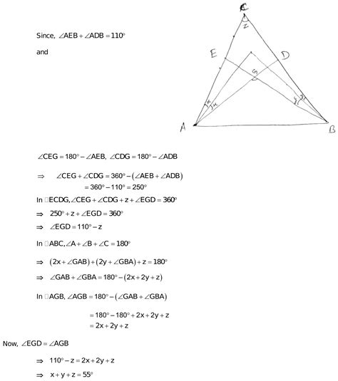 In Any Triangle Abc E And D Are The Points On Ac And Bc Respectively