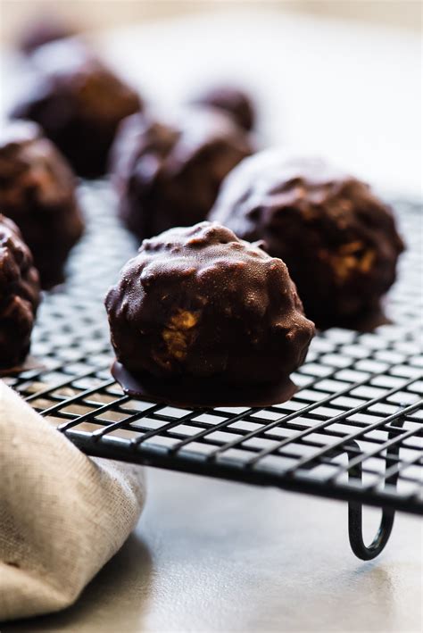 Crispy Chocolate Covered Peanut Butter Balls — Gather A Table