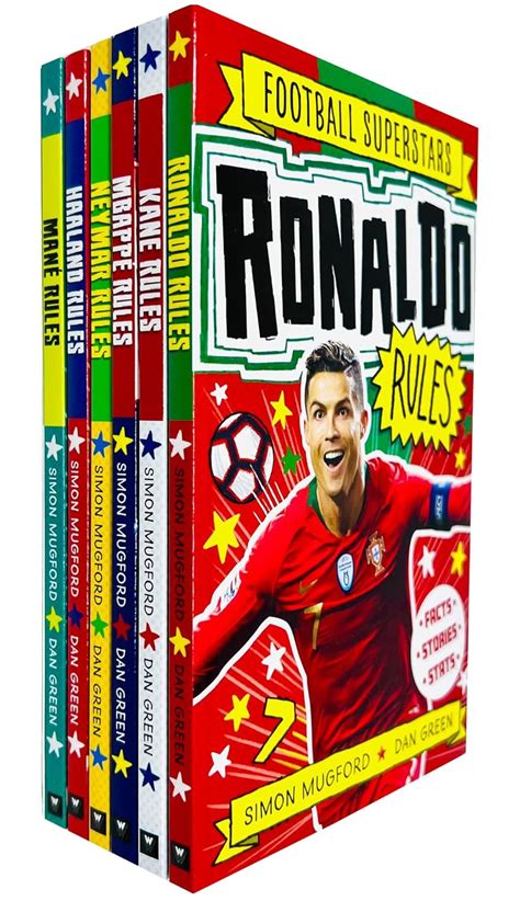 Football Superstars Series 6 Books Collection Set By Simon Mugford