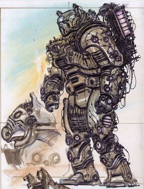 Bethesda Could You Please Consider Making Some Of The Concept Designs For The Power Armor In