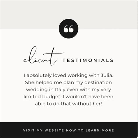 Examples Of Testimonial Templates For Social Media Posts