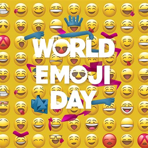 El D A Mundial Del Emoji De Texto Imagen Premium Generada Con Ia