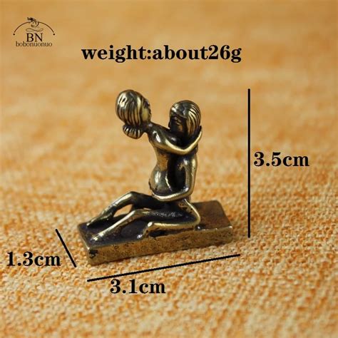 Athvotar Postures Brass Sexy Figurine Status Funny Mini Sex Home Decor