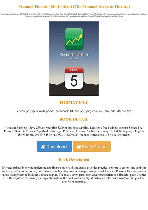 Personal Finance 5th Edition