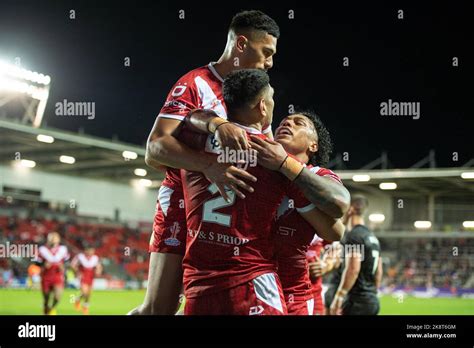 St Helens England 24th October 2022 Rugby League World Cup Tonga