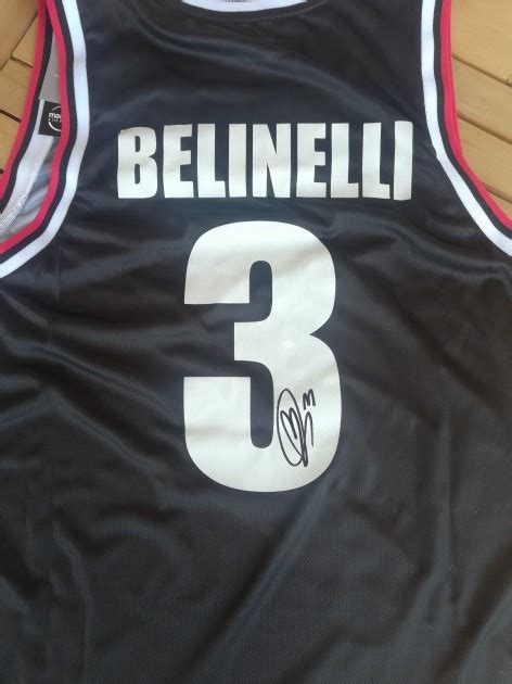 Maglia Ufficiale Belinelli Virtus Bologna Autografata