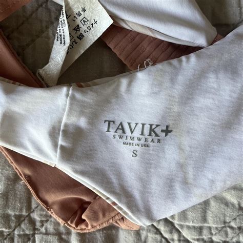 Women S Pink And White Bikini And Tankini Tops Depop