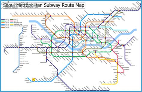 Korea, South Metro Map - TravelsFinders.Com