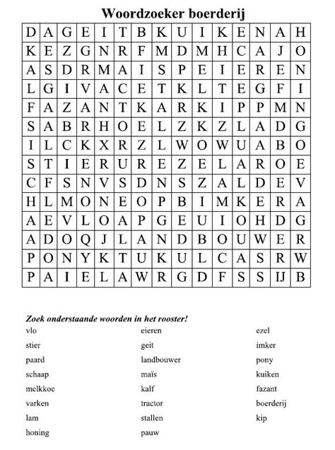 Woordzoeker Woordzoeker Spellingsregels Woordspelletjes