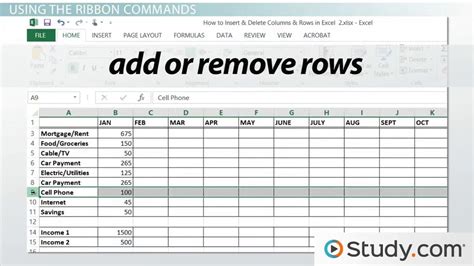 For Seniors How To Insert And Delete Rows And Columns In An Excel Hot