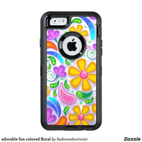 Adorable Fun Colored Floral Otterbox Iphone Case Beautiful Iphone Case Iphone Cases Otterbox