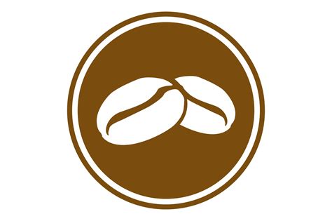 Circle Coffee Bean Logo On Transparent Background 24035220 Png