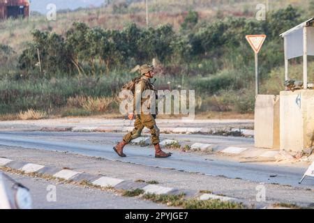 Nablus Pal Stina Mai Israelische Soldaten Durchsuchen