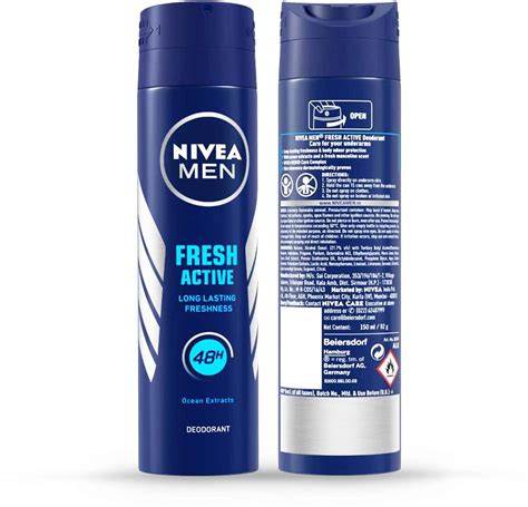 Buy NIVEA MEN DEO FRESH ACTIVE - 150ML Online & Get Upto 60% OFF at ...