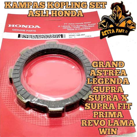 Jual Plat Kampas Kopling Set Asli Original Honda Ahm Kualitas Asli