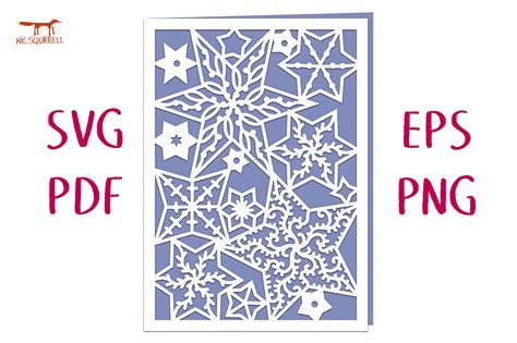 Filigree Star Greetings Card Svg Cut Graphic By Nic Squirrell