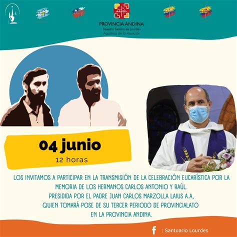 04 de junio 12 horas Transmisión Celebración Eucarística por la