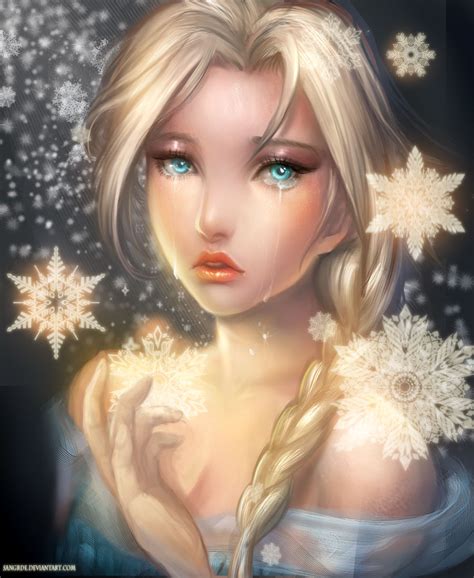 :: Elsa: Frozen Tears :: by SiZNArt on DeviantArt