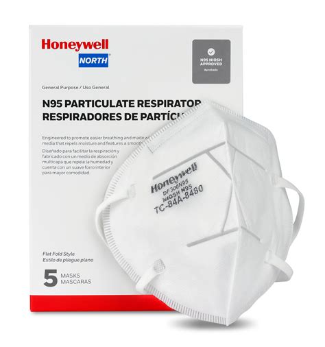 Honeywell Flat Fold Style N95 Respirator Masks N95 Niosh Approved 5