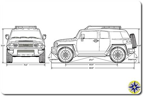 Toyota Fj Cruiser Drawings