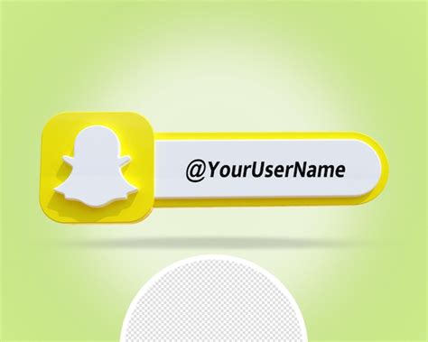 Premium Psd Snapchat Banner Social Media Transparent Logo 3d