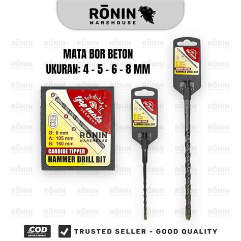 Jual MATA Mata Bor Beton SDS 6 8 10 12 14 16 Mm Tembok Dinding Masonry