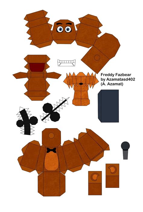 Papercraft Funko Plush Freddy Fazbear Artofit The Best Porn Website