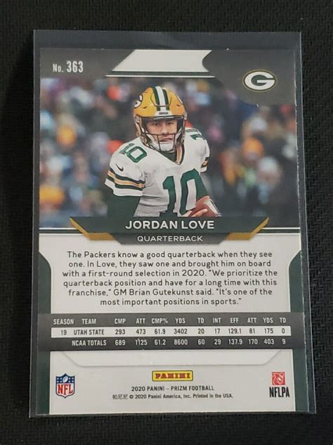 2020 Panini Prizm Rookie 363 Jordan Love PSA 10 Worthy Packers EBay