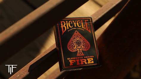 Bicycle Element Series Fire Playing Cards Deck Review Youtube