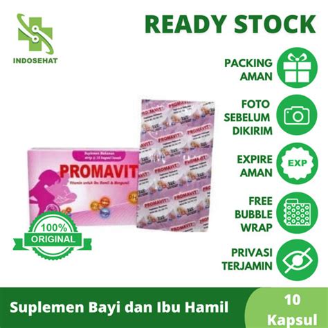 Jual Promavit Vitamin Ibu Hamil Dan Menyusui Per Strip Kapsul