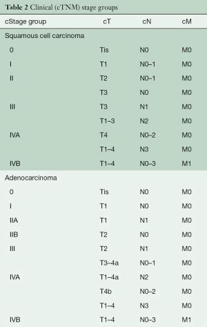 8th edition AJCC/UICC staging of cancers of the esophagus and ...