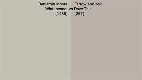 Benjamin Moore Winterwood 1486 Vs Farrow And Ball Dove Tale 267