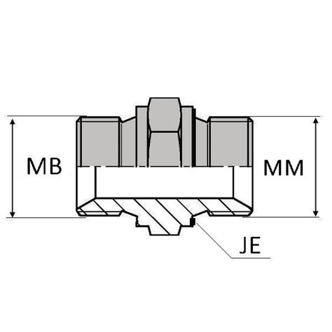 Bmmdje Adaptateur Droit M Le Bsp X M Le Din Forme E Isoflex